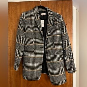 Loft plaid blazer jacket